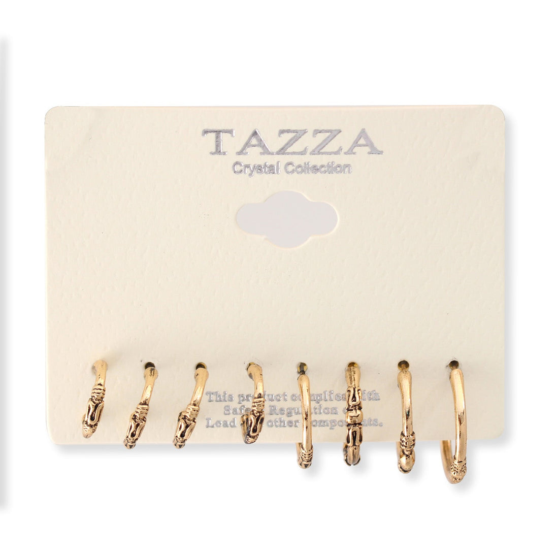 Gold Set Of 4 Post Earrings