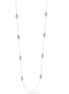 Rhodium Long Necklace 