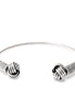 Silver Beads Love Knot Cuff Bracelet