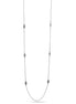 OXIDIZED SILVER LONG NECKLACE #SWKK-11693A.SIL (HE14)