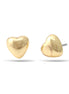  Gold Small Heart Stud Earrings