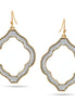 Gold Silver Sanded Drop Earrings