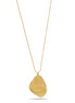 Gold Shine And Matte Finished Pendant Adjustable Length Chain Long Necklace