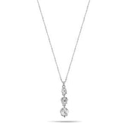 CRYSTAL FLOWER PENDANT NECKLACE #SQ260-060318 (NG11)