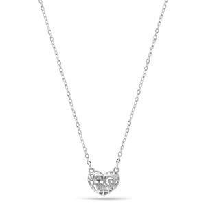 SHORT HEART PENDANT NECKLACE #SQ260-060307 (ND9)