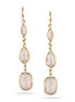 GOLD CRYSTAL CHANDELIER EARRINGS# SW19122510 (GF8)