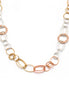TRI TONE LINK CHAIN LONG NECKLACE#SQGN20010301TR (LINE BA18)