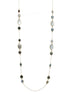 GOLD ABALONE AND MOTHER OF PEARL LONG CHAIN NECKLACE #SQGN20010319AB