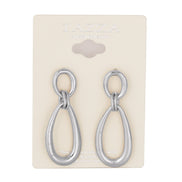 SILVER TEARDROP EARRINGS#SQGN20011003S