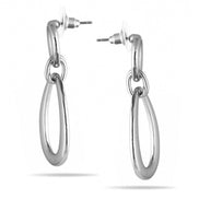 SILVER TEARDROP EARRINGS#SQGN20011003S