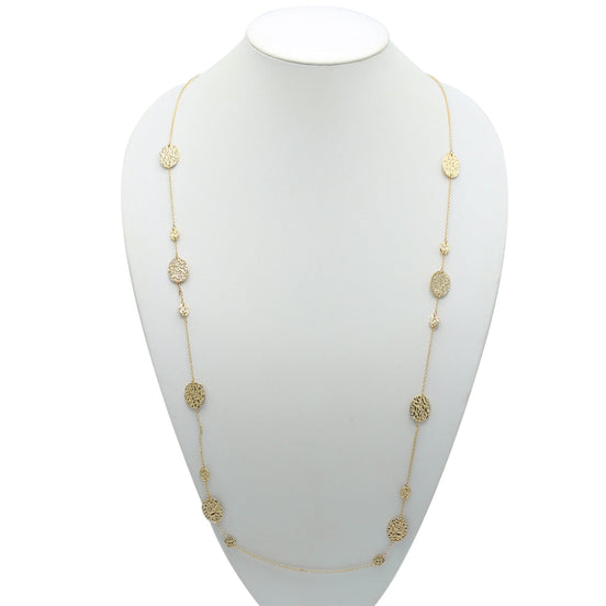 GOLD CHAIN LONG NECKLACE #SQGN20011006G (OC14)