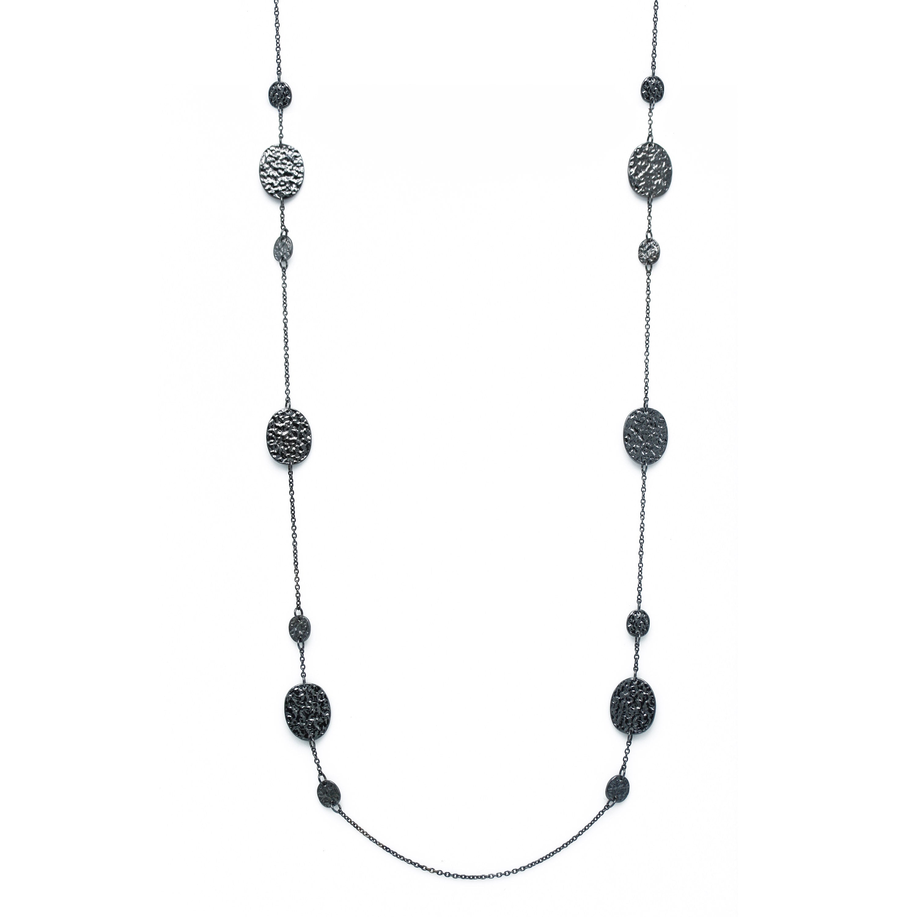 HEMATITE CHAIN LONG NECKLACE # SQGN20011006H