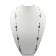 HEMATITE CHAIN LONG NECKLACE # SQGN20011006H