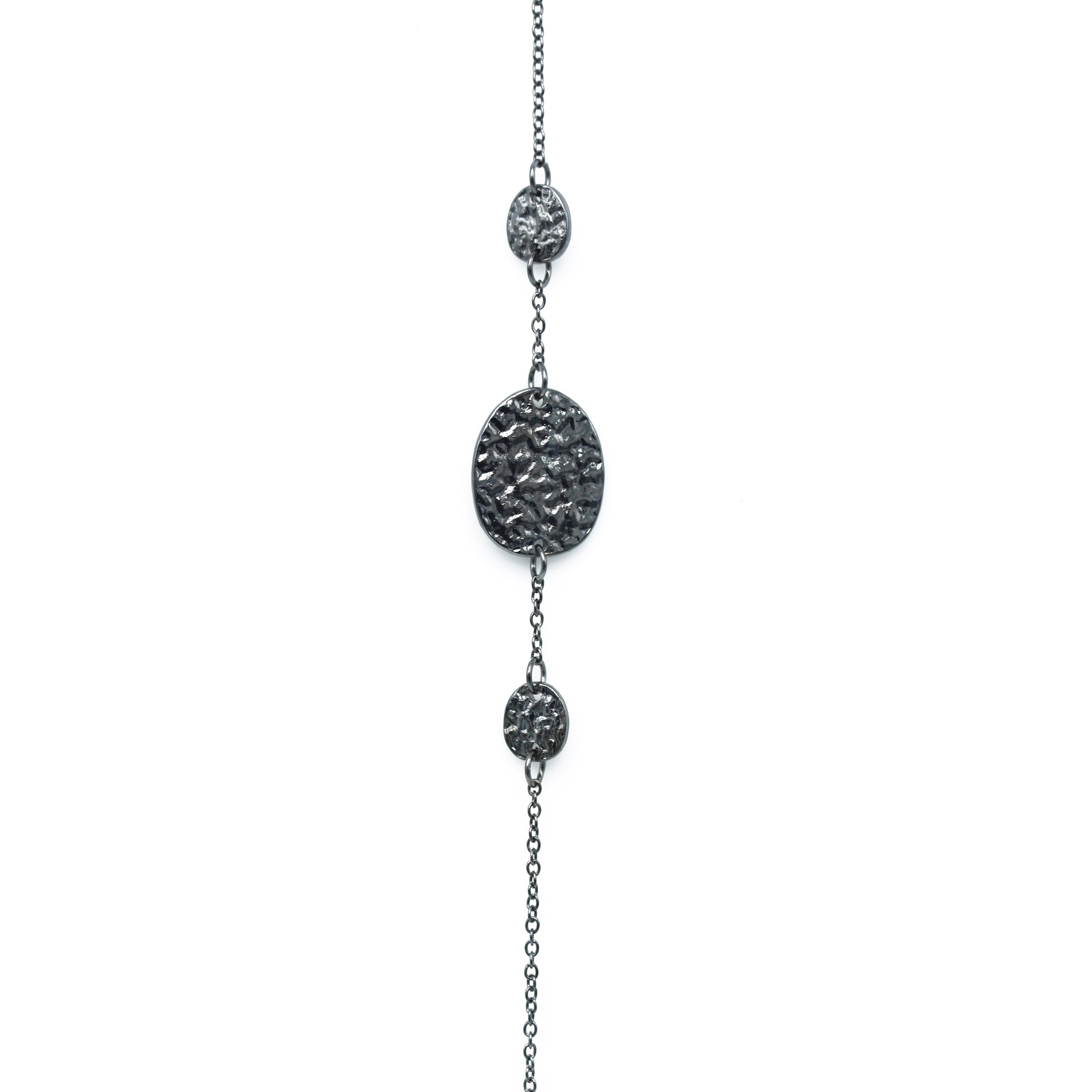HEMATITE CHAIN LONG NECKLACE # SQGN20011006H