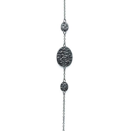 HEMATITE CHAIN LONG NECKLACE # SQGN20011006H