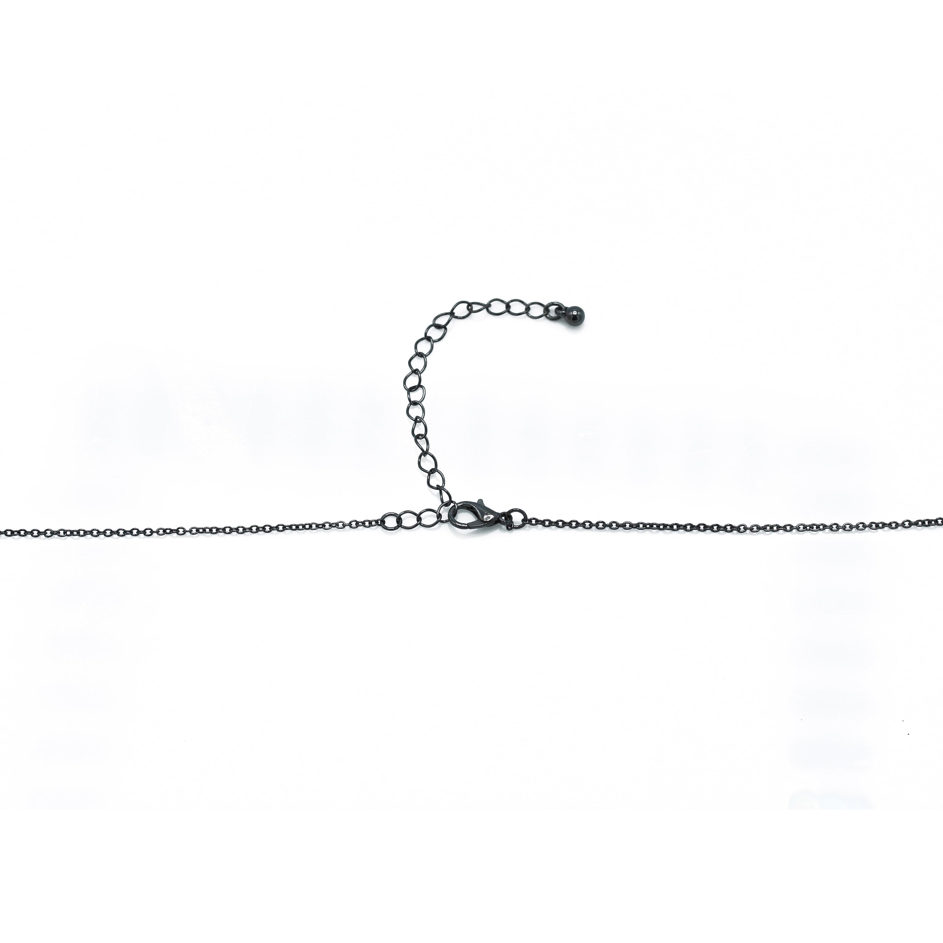 HEMATITE CHAIN LONG NECKLACE # SQGN20011006H
