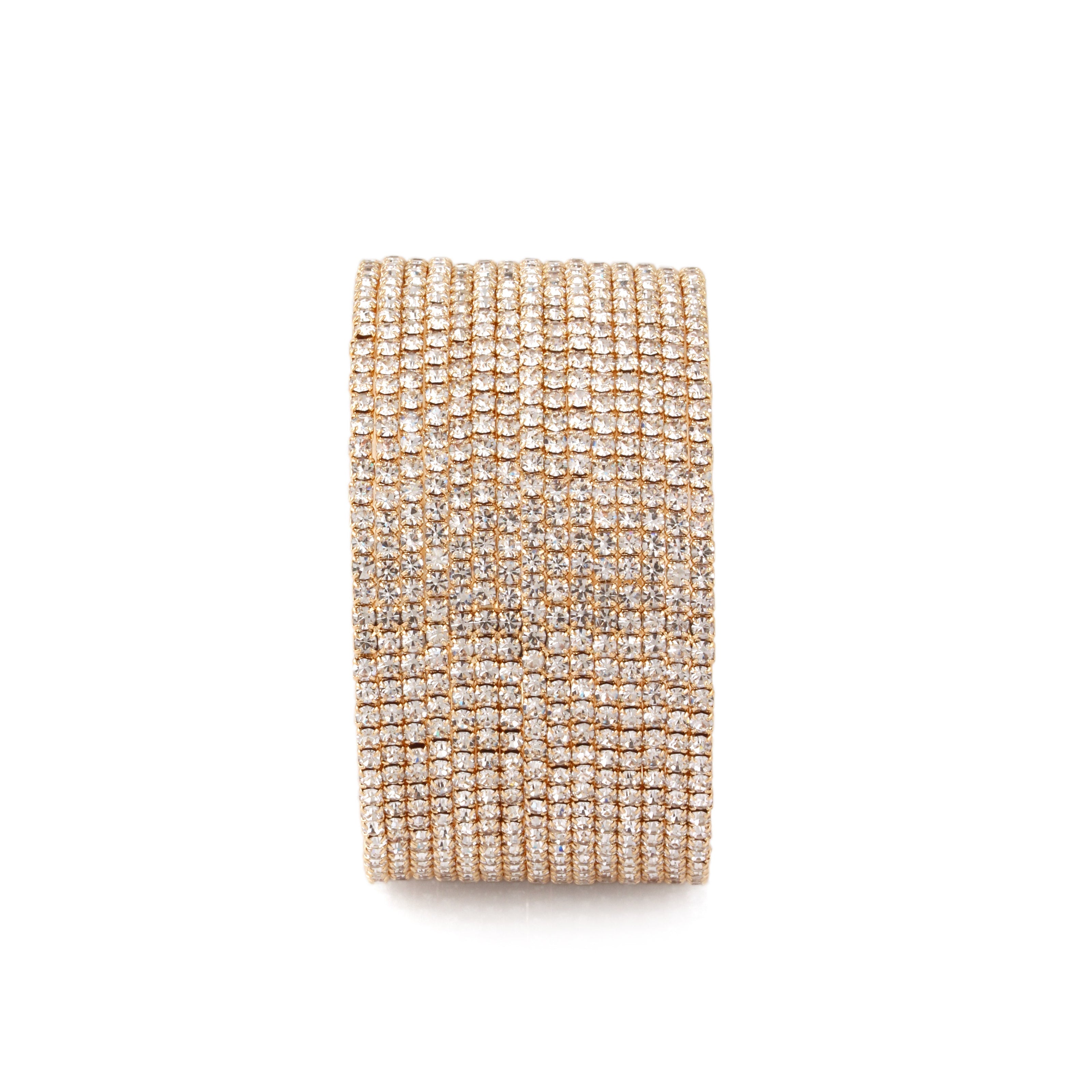 GOLD CRYSTAL COIL BRACELET SWY-18158G-15R(KNA1-B1-C1)