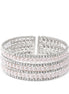 SILVER CRYSTAL AND PEARL COIL MEMORY WIRE BRACELET SWY-18163S (KNC3)