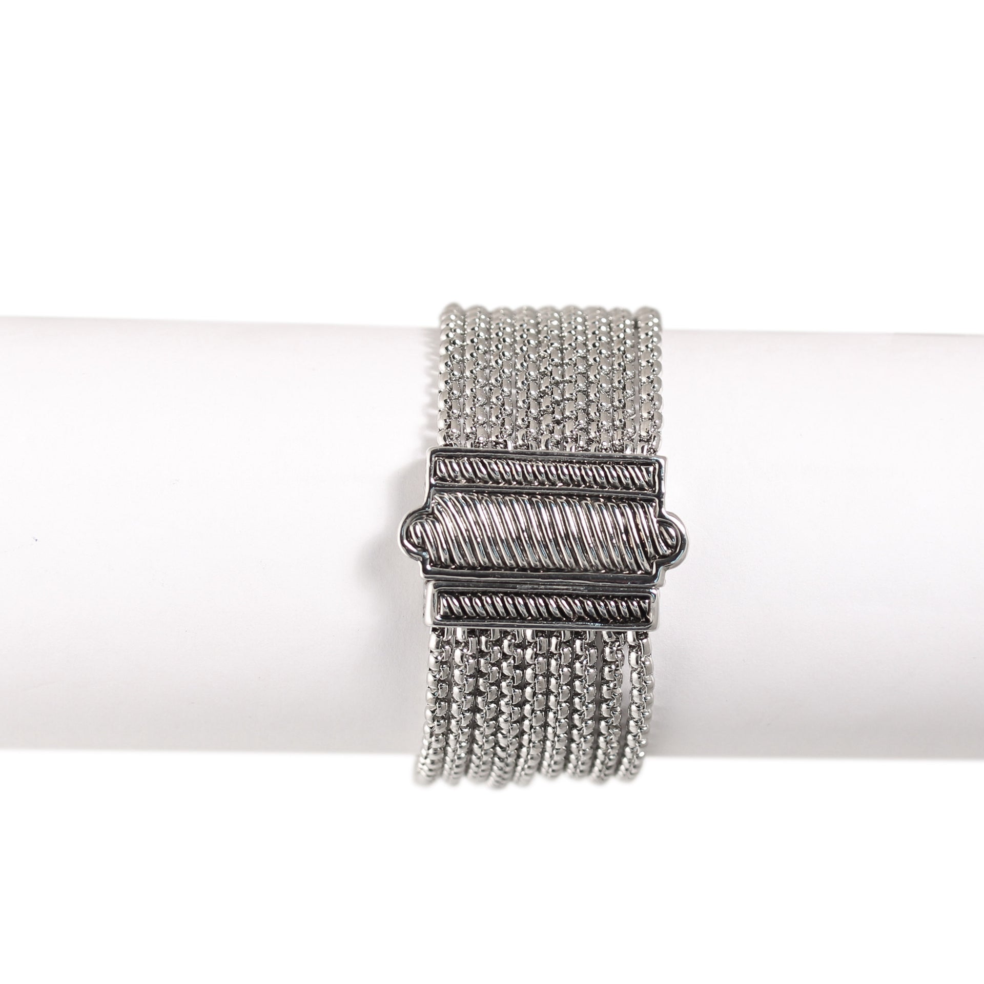 TURQUOISE TWO TONE MULTI STRANDS BRACELET 93013BR-TRQ