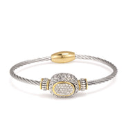 PAVE CRYSTAL CLASSIC CABLE BRACELET93014BR(FC11)
