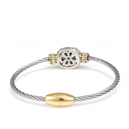 PAVE CRYSTAL CLASSIC CABLE BRACELET93014BR(FC11)