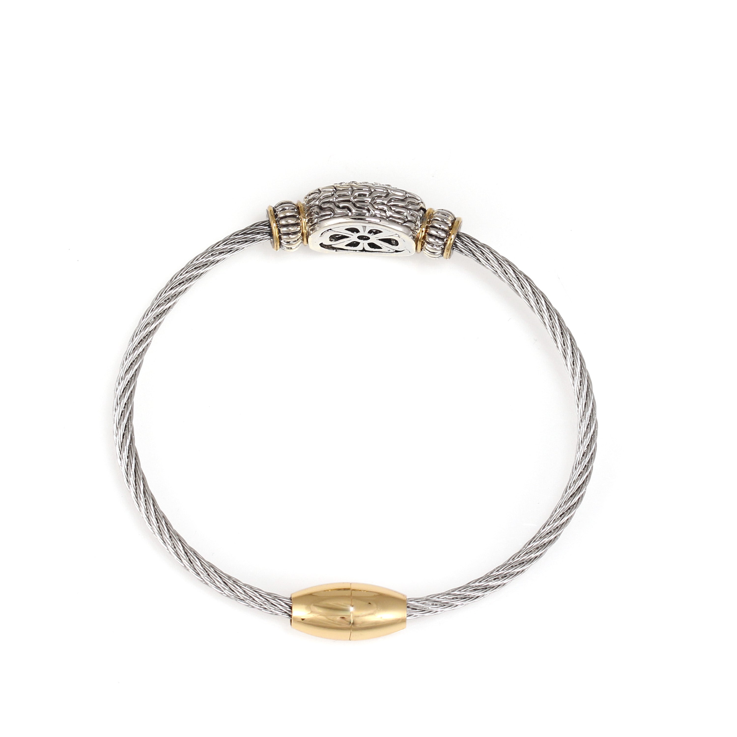 PAVE CRYSTAL CLASSIC CABLE BRACELET93014BR(FC11)