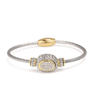 PAVE CRYSTAL CLASSIC CABLE BRACELET93014BR(FC11)