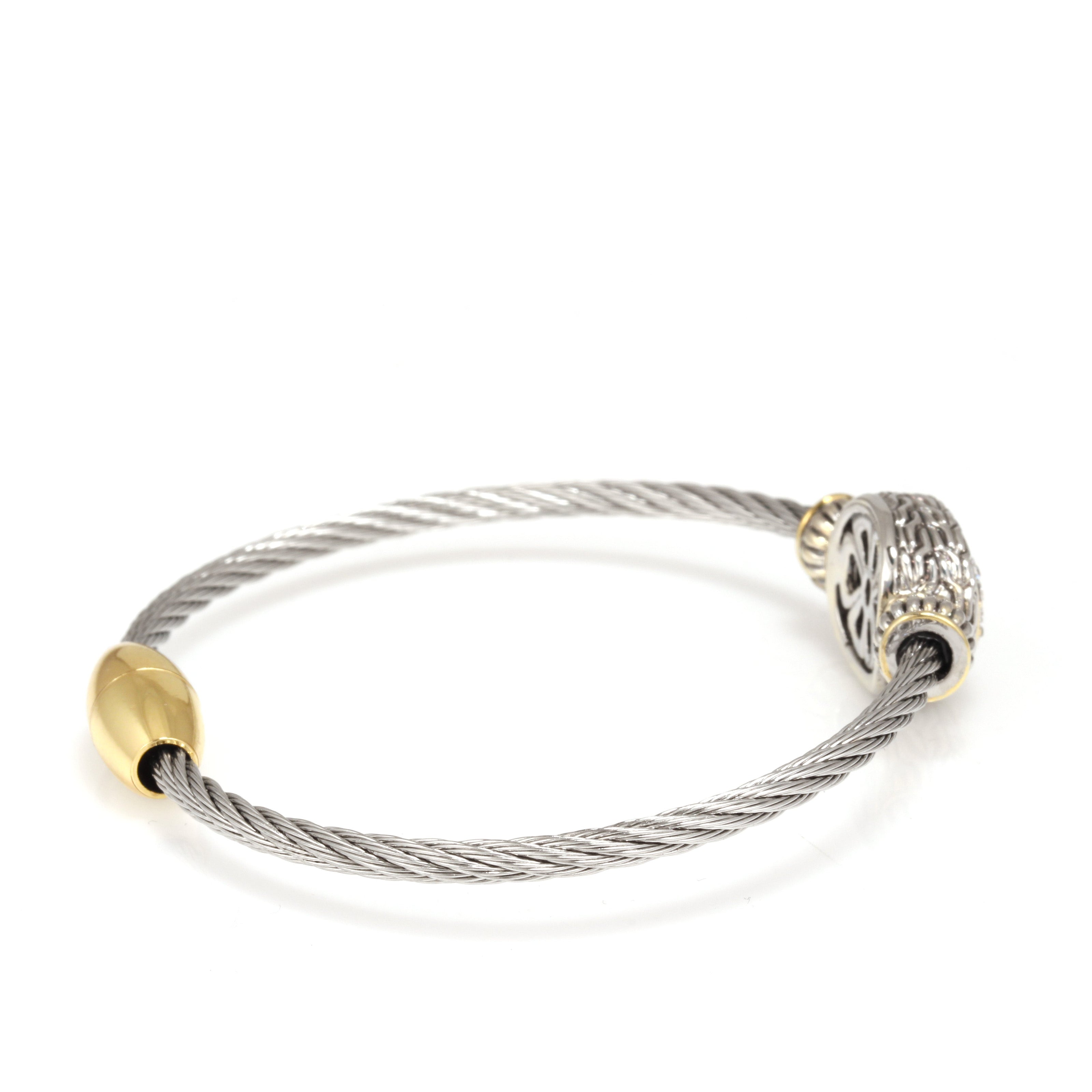 PAVE CRYSTAL CLASSIC CABLE BRACELET93014BR(FC11)