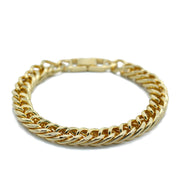 GOLD FLAT CURB CHAIN BRACELET  HNB90464GD (XE16)
