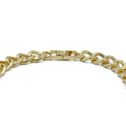 Gold Flat Curb Chain Necklace – Sleek & Stylish Unisex Jewelry 18