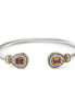 TWO TONE PAVE CLASSIC CABLE BRACELET # 73024BR