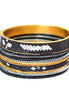 Glittering Shiny Gold Mixed Bangles Set of 10pcs