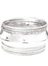 Shiny Silver Knife Edge Bangle Set of 7 PCS