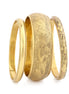 Gold Plated Three Piece Bangles