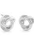 SILVER LOVE KNOT STUD  EARRINGS #ADX6800058 (SHAB3)