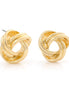 GOLD LOVE KNOT STUD  EARRINGS #ADX6800057 (SHAB5)