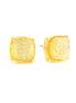 Gold-Tone Metal Glittering Stud Earrings