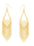 Gold-Tone Metal Chain Drop Earrings