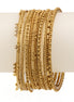 Gold-Tone Metal 11 Pcs Bangle Set