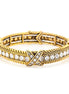 Gold-Tone  Crtstal Stretch Bracelets