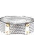 Kont Design Two-Tone Hinged Bracelet