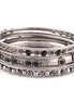 Rhorium-Tone Black Set Of 7 Bangles