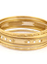 Gold-Tone Crystal Set Of 9 Bangles