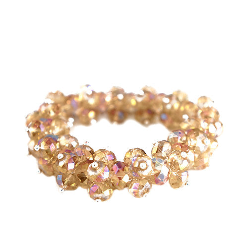 Topaz AB Glass Crystal Stretch Bracelet