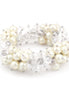 Cream Pearl Stretch Bracelets