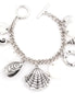 Silver-Tone Metal Mother Of Pearl Wrap Around Bracelets