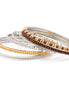 SILVER BROWN BANGLE SET  #HB258 (OA21/XA7/XE7)