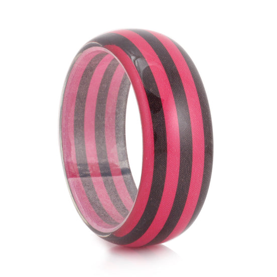 Pink And Black Stripe Bracelets
