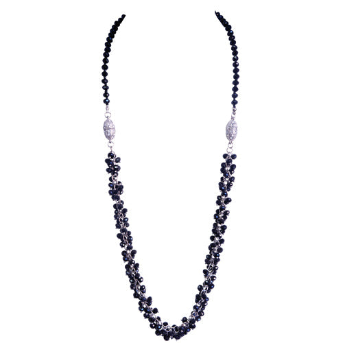 BLACK NECKLACE  #FW1239NJT (B4073)
