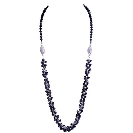 BLACK NECKLACE  #FW1239NJT (B4073)